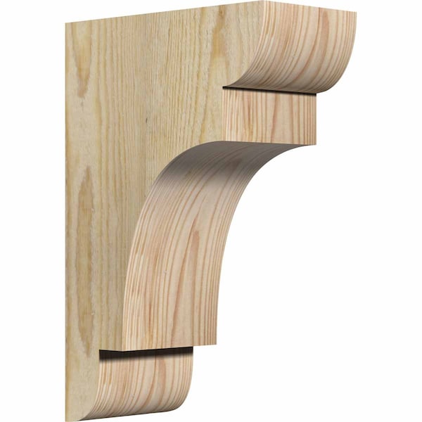 Ekena Millwork New Brighton Rough Sawn Corbel, Douglas Fir, 4"W x 8"D x 12"H COR04X08X12NEB00RDF - main